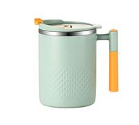Thermal Jug 304 Stainless Steel Insulated Coffee Carafe for Tea Water - Double Walled Pot with Spout Lid 12x8.5cm Grey(Light green)