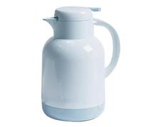 Thermal Jug Dispenser, Thermos Pot with Temperature Display and 1 Button Dispensing 1.3-2.0L Multicolor(Blu,2.0L)