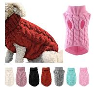 Thermal Knitted Dog Sweater For Small Medium Dogs, Winter Dogs Cats Coat Warm Outfits, Clo Sweartershirts Sweaters Dog Small