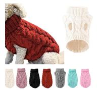 Thermal Knitted Dog Sweater For Small Medium Dogs, Winter Dogs Cats Coat Warm Outfits, Small Sweartershirts Sweaters Clo Dog