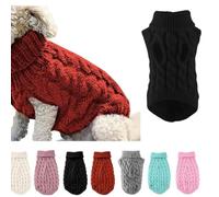 Thermal Knitted Dog Sweater For Small Medium Dogs, Winter Dogs Cats Coat Warm Sweartershirts Sweaters Clo Small Dog Outfits,