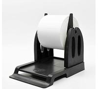 Thermal Label Holder for Rolls and Fan-Fold Labels Great for Desktop Thermal Printers Label Holder Black