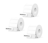 Thermal Label Paper 3 Rolls (40x15mm) 370 Labels/Roll