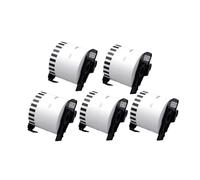 Thermal Label Paper 5 Rolls DK-11234 DK-11247 DK-22211 DK-22212 Compatible With QL-1050 QL-1060N QL-1100 QL-1110NWB QL-500 QL-570VM QL-600 QL-650 QL-710W QL-700(DK-11234 5 Rolls)