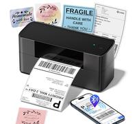 Thermal Label Printer 4x6, 245BT Shipping Label Printer Machine for Parcels, Bluetooth Postage Thermal Printers for Small Business, Address, Compatible with Royal Mail, Amazon, Shopify, Ebay, Black