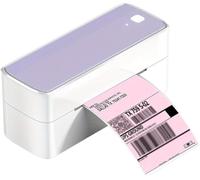 Thermal Label Printer PM 241 BT Shipping Printer Wireless Thermal Label For Small Business Compatible With Phone And Computer(Color:Purple)