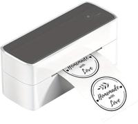 Thermal Label Printer PM 241 BT Shipping Printer Wireless Thermal Label For Small Business Compatible With Phone And Computer(Color:Grey)