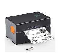 Thermal Label Printer Portable Printer 300DPI for 4x6 Mailing Packages Printing W/ & Automatic Label Recognition(203 dpi White)