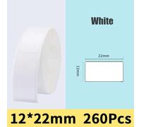 Thermal Label Rolls for Handheld Printer, 12×22mm 260pcs/12×40mm 160pcs/15×50mm 130pcs, Self-Adhesive Paper Labels, No Ink Required, Oil-Resistant and Tear-Resistant for Office, Home & Busin