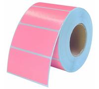 Thermal Labels 1000 Pink Self-Adhesive Thermal Labels/Roll, Compatible with MUNBYN, Phomemo, Polono Shipping Label Printer, BPA-Free Sticky Stickers Labels for Barcode, Address Labels - 60 x 30mm