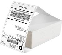 Thermal Labels 4x6 Fanfold for Thermal Label Printer, Phomeom 4x6 Thermal Shipping Labels Compatible with Etsy, Shopify, Ebay, Amazon, Royal Mail, FedEx, UPS, Pack of 500