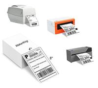 Thermal Labels 4x6, MakerKing Direct Thermal Printer Fanfold Postage Adhesive Shipping Label (4000 4x6 Fan-Fold Labels), Compatible with Rollo, MUNBYN, iDPRT, Polono, Zebra Thermal Label Printer