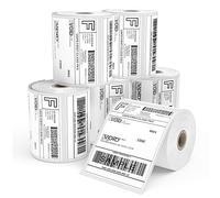 Thermal Labels 6 Roll 1500 Shipping Labels White 4" x 6"(101x152mm) Packaging Envelopes Labels for Direct Thermal Printers