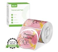 Thermal Labels for Nelko PM220 Label Maker, 2 inch (50mm) Thermal Tab, Waterproof, Multi-Purpose Label Tape, 1 Roll of 150 Self-Adhesive Thermal Paper Gradient Pink