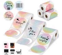 Thermal Labels Paper for SUPVAN T50M Pro, Phomemo M220 M200 M221 M110 Labels Maker, 1.96’’ x 1.96’’ Waterproof Sticker Mini Printer Paper for DIY Barcode Logo Journal Notes Memo