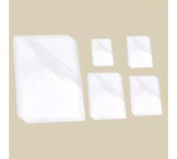 Thermal Laminating Pouches 100Pcs Set, 5 Different Size Film Photo Protecting Sheets, Clear Thermal Laminating Paper for Sealed Photo Documents