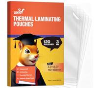 Thermal Laminating Pouches 3mil Thick Laminating Sheets 4.3x6.3 inches for Sealed 4x6 Photo Card Documents, Glossy Clear Laminator Pouch Rounded Corner 120Pack Uinkit