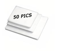 Thermal Laminating Pouches, 50 Pack Laminating Sheets for A4 A5 A6, 160 Micron (2 x 80 Micron), Round-Corner Design, Various Size Lamination Sheet Paper for use at School or in The Office