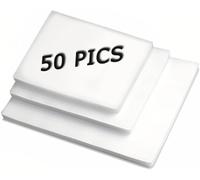 Thermal Laminating Pouches, 50 Pack Laminating Sheets for A4 A5 A6, 160 Micron (2 x 80 Micron), Round-Corner Design, Various Size Lamination Sheet Paper for use at School or in The Office
