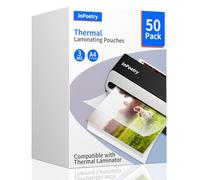 Thermal Laminating Sheets, 9” x 11.5” Laminating Sheets, 3 Mil Thickness Clear Laminating Pouches, Compatible Thermal Laminators, 50 Packs.
