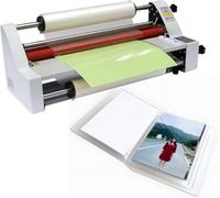 Thermal Laminator 450mm/17.7" A2+ Hot Cold Roll, Digital Display Single and Dual Sided Laminating Machine for Home Office School