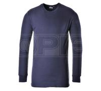Thermal Long Sleeve T-Shirt Navy Large Large - Portwest B123NARL