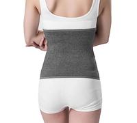 Thermal Lumbar Support Cashmere Knit Stomach Kidney Warmer Abdominal Binder Lower Back Belt Brace Waist Trimmer Band Elastic Back Stomach Kidney Protector Postpartum Belly Wrap Warming Kidney Recover