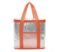 Thermal Lunch Box 16L PEVA Lining Keep Food Warm Cold(orange 16L) | 26L for huge capacity, 600D Oxford shell, foil insulation, keeps cold 5h+, waterproof exterior, fits 24 cans
