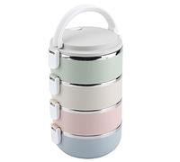 Thermal Lunch Box, 4 Layers Portable Stainless Steel Thermal Stackable Leak-Proof Bento Food Container for School Office Work Home Picnic 2800ml