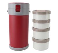 Thermal Lunch Box, Box Adult Insulated Jar 2.9L Lunch Box 304 Stainless Steel Microwave Safe Leakproof Lunch Box with Strap Handle for School Office Outdoor