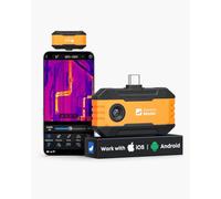 Thermal Master P1, Thermal Imaging Camera for USB-C iPhone & Android, 320 x 240 X³ IR Resolution | -20°C to 600°C | 15x Zoom | 25 Hz, Infrared Camera for Home, HVAC, Electrical Inspection (Orange)