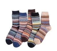 Thermal Merino Wool Socks for Men Warm Vintage Wool Sock Mens Winter Socks Holiday Presents Christmas Gifts Men Suitable for Indoor and Outdoor Home Office School Hiking