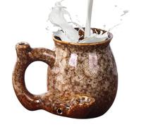 Thermal Mug, 380 ml, Heat-Insulating, Ergonomic Handle, Ceramic Mug for Tea and Herbal Drinks, for Hot and Cold Drinks such as Milk, Ice Water, Juice, Latte, Cocktail, as well as Gift for Friends