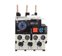 Thermal Overload Relay, 0.1-25A Range, NR2-25 Series for CJX2 Contactors, Phase Loss Protection, Manual and Auto Reset, Industrial Motor Safety(5.5-8 Amp)