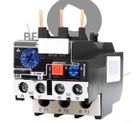 Thermal Overload Relay for AC Motor Protection, 3-Pole Adjustable Current 0.63A-10A, 660V Phase Loss Guard with Manual Reset, IP20 Plastic Seal for Industrial Machinery(1.6-2.5A)