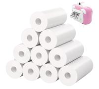 Thermal Paper for Kids Instant Print Cameras, 10 Rolls Thermal Printer Paper White, No Ink Needed Print Paper for Portable Mini Thermal Printers, Suitable for Kids Camera Instant Print(57 x 25 mm)