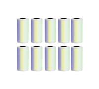 Thermal Paper Roll 57MM Rolls Thermal Paper Self-Adhesive Printing Label Papers Sticker for Pocket Thermal Mini Printer(10P15mm Color Sticky)