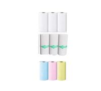 Thermal Paper Rolls, 57mm Thermal Paper Rolls Sticker for Mini Printer Pack of 3-12 pcs(9pcs(Mixed))