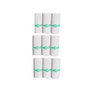 Thermal Paper Rolls, 57mm Thermal Paper Rolls Sticker for Mini Printer Pack of 3-12 pcs(9pcs Sticker)