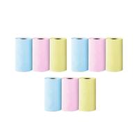 Thermal Paper Rolls, Thermal Paper Rolls 58mm for Mini Photo Printers White Multicolor(9 Rolls Colors)