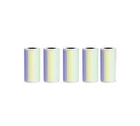 Thermal Paper Till Rolls, 57mm Thermal Paper Roll for Self-Adhesive Labels Pack of 5-10 Multiple Sizes Multicolor(5p 15mm Color Sticky)