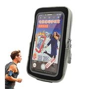 Thermal Phone Pouch - 18cm Shockproof Cell Phone Sleeve, USB Heating Phonne Case, Adjustable Thermal Bag | Universal Cold Weather Protection For Skiers Snowboarders Mountain Outdoor Use Black