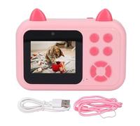 Thermal Print Camera, Thermal Print Digital Camera Portable Video Recording Camera for Photography Entertainment (Pink)