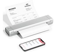 Thermal Printer A4 for Travel, Bluetooth Portable Printer, Wireless Thermal Printers for Tattoo Stencils, Home Use, Business, Study, Compatible with Phone & Laptop