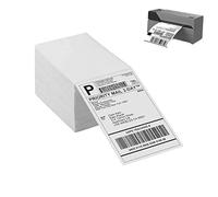 Thermal Printer Labels, Direct Thermal Label Paper, Thermal Label Printer With 500 Labels Per Stack, High Adhesion Paper Or Cargo Carrier For Bar Codes