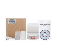 Thermal Printers Bluetooth Mini Portable 58mm Receipt Printer Ticket Bill Printing Papers Roll Wireless Impresora (Color : White Printer)