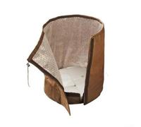 Thermal Protection Cover for Potted Plants with Dual Layer Design to Minimize Cold Exposure in Winter Months (S yellow)