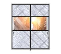 Thermal Protection Window Cover for Winter, for Cold Weather, No Drilling, Thermal Window Cover as a Curtain, for Bathrooms, Apartments, Bedrooms, Basements and Student Dormitories