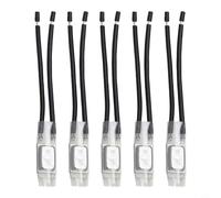 Thermal Protector for Motor Control, 5 Pack KSD9700 Series Normally Closed Thermostat 40-150°C ±5°C 250V 5A Compatible with Fluorescent(17AM033-130C)