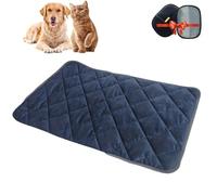 Thermal Reflection Pad for Dogs Cats, 5-Layer Self Warming Non-Electric Dog Bed, Soft Cozy Washable Non-Slip Heating Pet Pad for Indoor/Outdoor Small/Medium/Large Pets (Blue, S)